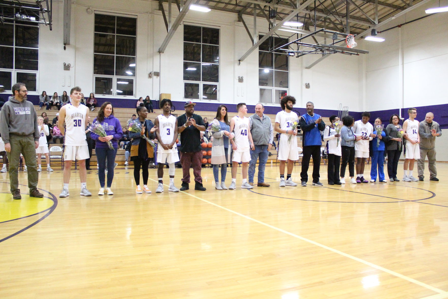 Waynesboro boys baketball senior night